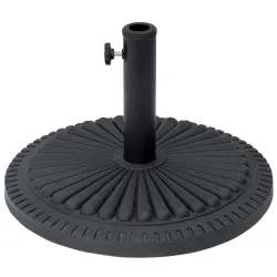 Base para Sombrilla de Jardín Peso Neto 14 kg Soporte de Parasol Apto para Postes de 35mm/38mm/48mm Rellena de C... - Ogal.Es