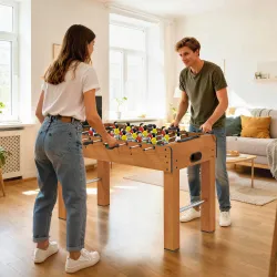 Futbolín de Madera Profesional para Niños y Adultos Mesa de Futbolín con 8 Barras y 2 Pelotas para Casa o Salas ... - Ogal.Es