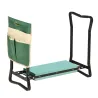 Taburete de Jardín Plegable con Almohadilla de Espuma EVA Asiento de Jardín 2 en 1 con Bolsa para Herramientas - Ogal.Es