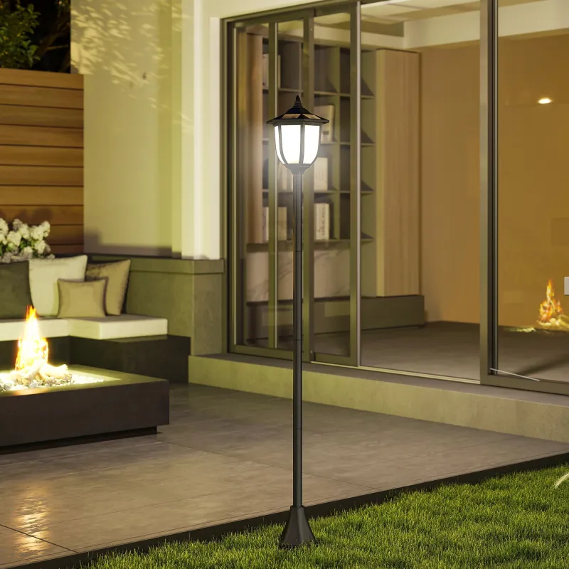 Lámpara Solar de Jardín Farola con 6 Luces LED con Batería Recargable Solar con Autonomía de 6-8 Horas Ø26,5x177... - Ogal.Es
