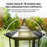 Lámpara Solar de Jardín Farola con 6 Luces LED con Batería Recargable Solar con Autonomía de 6-8 Horas Ø26,5x177... - Ogal.Es