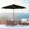 Sombrilla Terraza Exterior Ø300 cm Sombrilla de Jardín con Sistema de Polea Techo Ventilado y Poste Desmontable ... - Ogal.Es