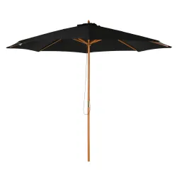 Sombrilla Terraza Exterior Ø300 cm Sombrilla de Jardín con Sistema de Polea Techo Ventilado y Poste Desmontable ... - Ogal.Es