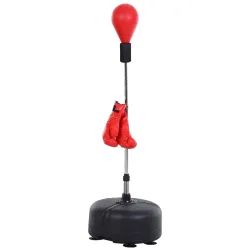 Punching Ball con Altura Ajustable en 136-154 cm y Base Rellenable Soporte y Guantes para Adultos y Adolescentes... - Ogal.Es