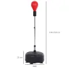 Punching Ball con Altura Ajustable en 136-154 cm y Base Rellenable Soporte y Guantes para Adultos y Adolescentes... - Ogal.Es