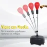 Punching Ball con Altura Ajustable en 136-154 cm y Base Rellenable Soporte y Guantes para Adultos y Adolescentes... - Ogal.Es