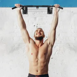 Barras de Dominadas para Pared Colgador de Saco de Boxeo 2 en 1 Entrenamiento Muscular Pull Up para Casa Carga M... - Ogal.Es