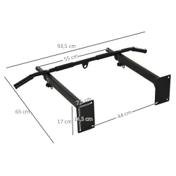 Barras de Dominadas para Pared Colgador de Saco de Boxeo 2 en 1 Entrenamiento Muscular Pull Up para Casa Carga M... - Ogal.Es