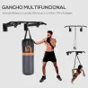 Barras de Dominadas para Pared Colgador de Saco de Boxeo 2 en 1 Entrenamiento Muscular Pull Up para Casa Carga M... - Ogal.Es