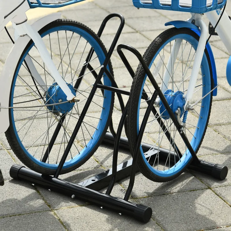 Soporte para Aparcar 2 Bicicletas, Aparcamiento Estacionamiento para Bicis, Inferir 65mm de Ancho, Fácil de Mont... - Ogal.Es