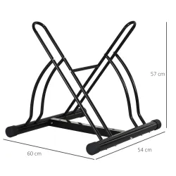 Soporte para Aparcar 2 Bicicletas, Aparcamiento Estacionamiento para Bicis, Inferir 65mm de Ancho, Fácil de Mont... - Ogal.Es