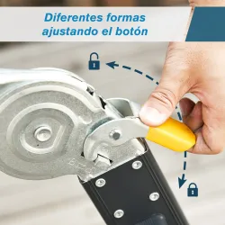 Escalera Multiusos Plegable Escalón Caballete 5 en 1 Portátil con 2 Placas de Plataforma Pie Antideslizante 6 In... - Ogal.Es