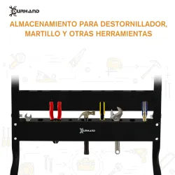 Banco de Trabajo Plegable Mesa de Trabajo Portátil con 4 Abrazaderas Agujeros para Sierra Uso Doméstico Carpinte... - Ogal.Es