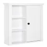 Armario de Baño de Pared Multifuncional Gabinete para Ahorro de Espacio con 3 Niveles Abiertos 1 Puerta Estante ... - Ogal.Es