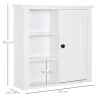 Armario de Baño de Pared Multifuncional Gabinete para Ahorro de Espacio con 3 Niveles Abiertos 1 Puerta Estante ... - Ogal.Es