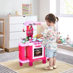 Cocina de Juguete para Niños Mayores de 3 Años con 38 Accesorios Luz Sonido Juegos de Rol Temprano Educativo 78x... - Ogal.Es