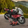 Gato Hidráulico de Motocicletas Soporte 680 kg Elevador ATV para Garaje Pista Altura Ajustable 24-36 cm con Plat... - Ogal.Es