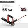 Gato Hidráulico de Motocicletas Soporte 680 kg Elevador ATV para Garaje Pista Altura Ajustable 24-36 cm con Plat... - Ogal.Es