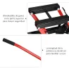 Gato Hidráulico de Motocicletas Soporte 680 kg Elevador ATV para Garaje Pista Altura Ajustable 24-36 cm con Plat... - Ogal.Es