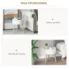 Mesita de Noche con 1 Cajón Mesa Auxiliar Redonda con Borde Elevado y 3 Patas de Madera para Dormitorio Sala de ... - Ogal.Es