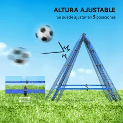 Red de Rebote Plegable y Ajustable para Entrenamiento de Fútbol Béisbol y Tenis 100x95x90 cm Azul - Ogal.Es