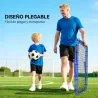 Red de Rebote Plegable y Ajustable para Entrenamiento de Fútbol Béisbol y Tenis 100x95x90 cm Azul - Ogal.Es