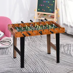 Futbolín para Niños de Madera Juego de Mesa de Fútbol con 22 Jugadores 2 Marcadores 22 Jugadores 84,5x40x61,2 cm... - Ogal.Es