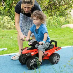 Quad Correpasillos para Niños Mayores de 18-36 Meses Coche Cuatrimoto con Funciones de Luces Bocina y Espacio Se... - Ogal.Es