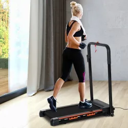 Cinta de Correr Plegable Cinta de Andar 1-6 km/h con Botón de Emergencia Pantalla LCD Control Remoto Potencia de... - Ogal.Es