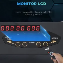 Cinta de Correr Plegable Cinta de Andar 1-6 km/h con Botón de Emergencia Pantalla LCD Control Remoto Potencia de... - Ogal.Es