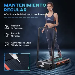 Cinta de Correr Plegable Cinta de Andar 1-6 km/h con Botón de Emergencia Pantalla LCD Control Remoto Potencia de... - Ogal.Es