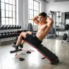 Banco de Ejercicio o Musculación, Banco Abdominales Plegable Ajustable en Altura con Soporte Poplíteo Regulable ... - Ogal.Es
