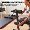 Banco de Ejercicio o Musculación, Banco Abdominales Plegable Ajustable en Altura con Soporte Poplíteo Regulable ... - Ogal.Es