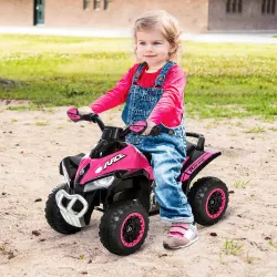 Cuatriciclo Infantil Tipo Quad Todoterreno con Luces Sonidos y Asiento Amplio para +18 Meses 67,5x38x44 cm Rosa ... - Ogal.Es
