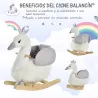 Balancín Infantil en Forma de Cisne de Felpa para Bebés 18-36 Meses con Sonido y Cinturón 60x33x59 cm Gris y Blanco - Ogal.Es