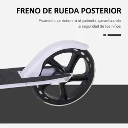 Patinete Plegable para Niños de 7-14 Años Scooter Infantil Manillar Ajustable en Altura de 4 Niveles con Freno B... - Ogal.Es