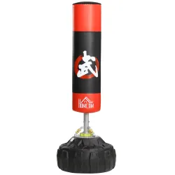 Saco de Boxeo de Pie, 180 cm, Soporte de Boxeo para Adultos, Base Grande Rellenable de Arena 60 kg/Agua 50 kg, R... - Ogal.Es