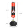 Saco de Boxeo de Pie, 180 cm, Soporte de Boxeo para Adultos, Base Grande Rellenable de Arena 60 kg/Agua 50 kg, R... - Ogal.Es