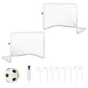 Set de 2 Porterías de Fútbol con Red y Balón para Niños y Adultos, Juguete Deportivo para Exterior Jardín con In... - Ogal.Es