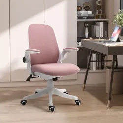 Silla Giratoria de Oficina Silla de Escritorio Basculante Altura Ajustable Reposabrazos Elevable 62,5x60x94-104 ... - Ogal.Es