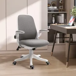 Silla Giratoria de Oficina Silla de Escritorio Basculante Altura Ajustable Reposabrazos Elevable 62,5x60x94-104 ... - Ogal.Es