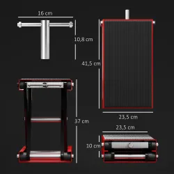 Plataforma Elevadora de Tijera Carga 500 kg Altura Ajustable 10-37 cm Soporte para Motocicletas Soporte de Moto ... - Ogal.Es