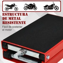 Plataforma Elevadora de Tijera Carga 500 kg Altura Ajustable 10-37 cm Soporte para Motocicletas Soporte de Moto ... - Ogal.Es