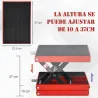 Plataforma Elevadora de Tijera Carga 500 kg Altura Ajustable 10-37 cm Soporte para Motocicletas Soporte de Moto ... - Ogal.Es
