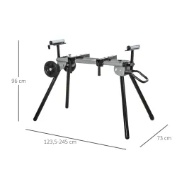 Soporte Universal para Sierra Ingletadora Plegable con Distancia de Trabajo Ajustable Fácil de Transportar y Alm... - Ogal.Es