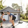 Canasta de Baloncesto con Soporte de Ruedas Aro de Basket Ajustable en Altura con Base Rellenable 90x165x302-352... - Ogal.Es