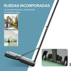 Canasta de Baloncesto con Soporte de Ruedas Aro de Basket Ajustable en Altura con Base Rellenable 90x165x302-352... - Ogal.Es
