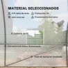 Invernadero de Túnel 6x3x2m Invernadero de Terraza con 8 Ventanas Cubierta de Polietileno 140 g/m² Marco de Acer... - Ogal.Es