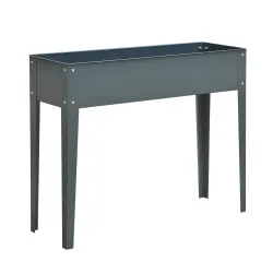 Huerto Urbano Elevado en Jardín Terraza Jardinera Elevada Rectangular Mesa de Cultivo para Plantas Verduras y Fl... - Ogal.Es
