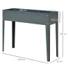 Huerto Urbano Elevado en Jardín Terraza Jardinera Elevada Rectangular Mesa de Cultivo para Plantas Verduras y Fl... - Ogal.Es